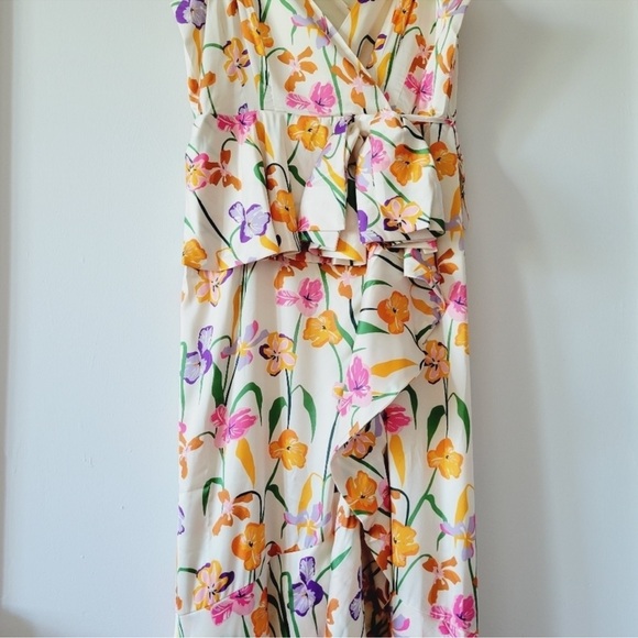 NWT Hutch Hollis Floral Satin Maxi Dress - Picture 3 of 6